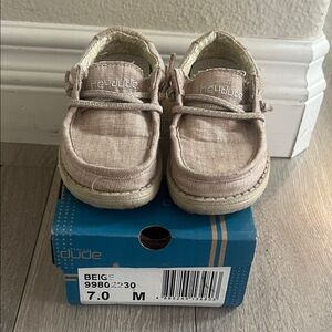 Hey Dude Kids Moccasins in Beige